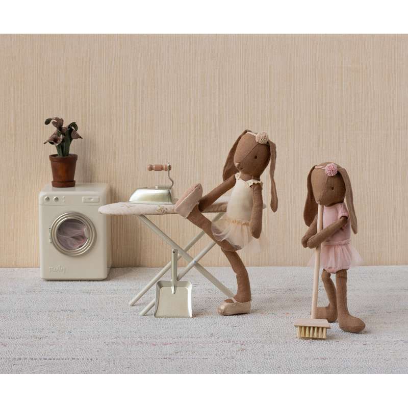 Maileg Strykjärn och Strykbord - Miniatyr - RåVit 