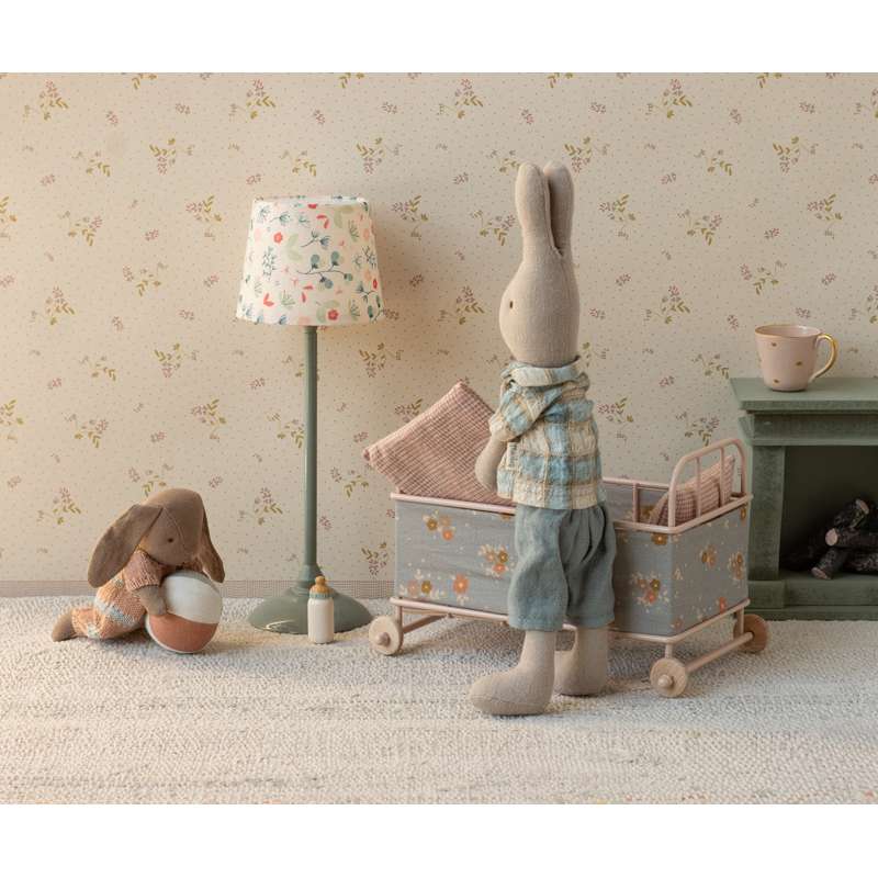 Maileg Kanin Set - Micro - Brun - Damm Rosa 