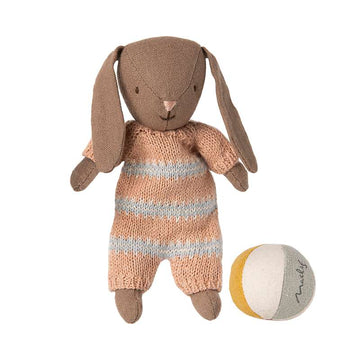 Maileg Kanin Set - Micro - Brun - Damm Rosa 