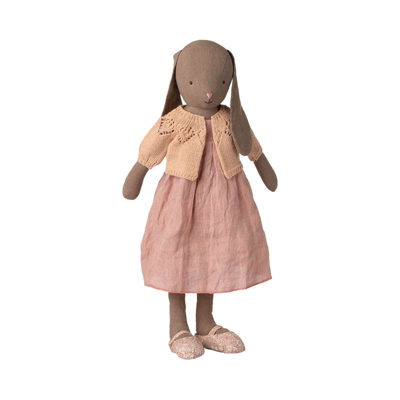 Maileg Stickad Cardigan - Storlek 4 - Ljus Rosa 