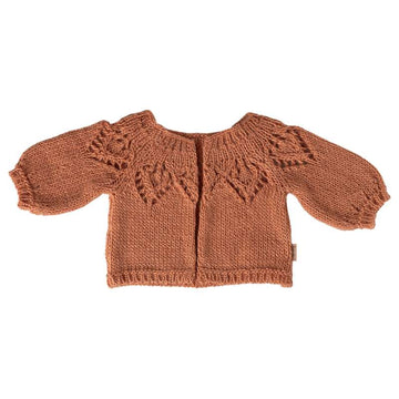 Maileg Stickad Cardigan - Storlek 4 - Gammal Rosa 