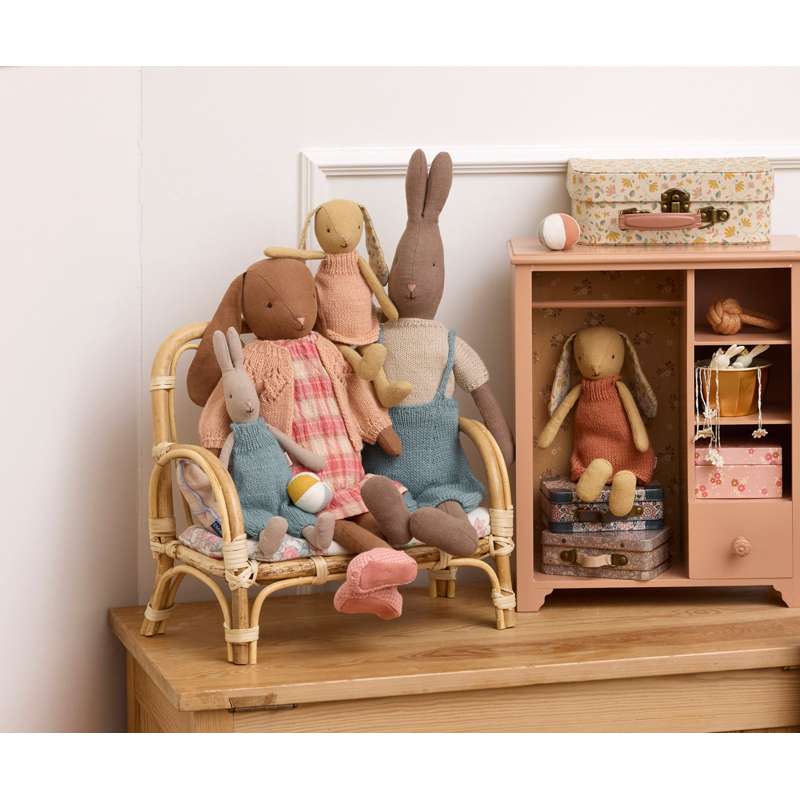 Maileg Stickad Cardigan - Storlek 3 - Ljus Rosa 