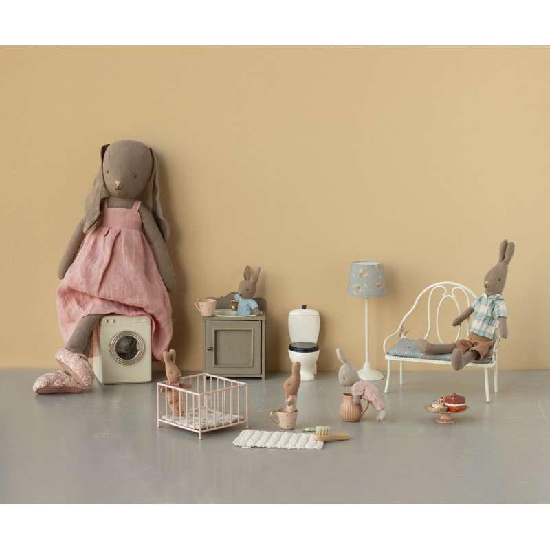 Maileg Kanin - strl. 4 - Brun - Klänning och Skor 