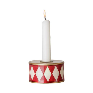 Maileg Lysestage - Tromme - Off White/Rød