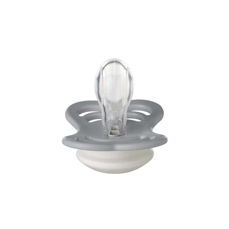 Bibs Supreme Napp - strl. 1 - Silikon - GLOW - Moln 