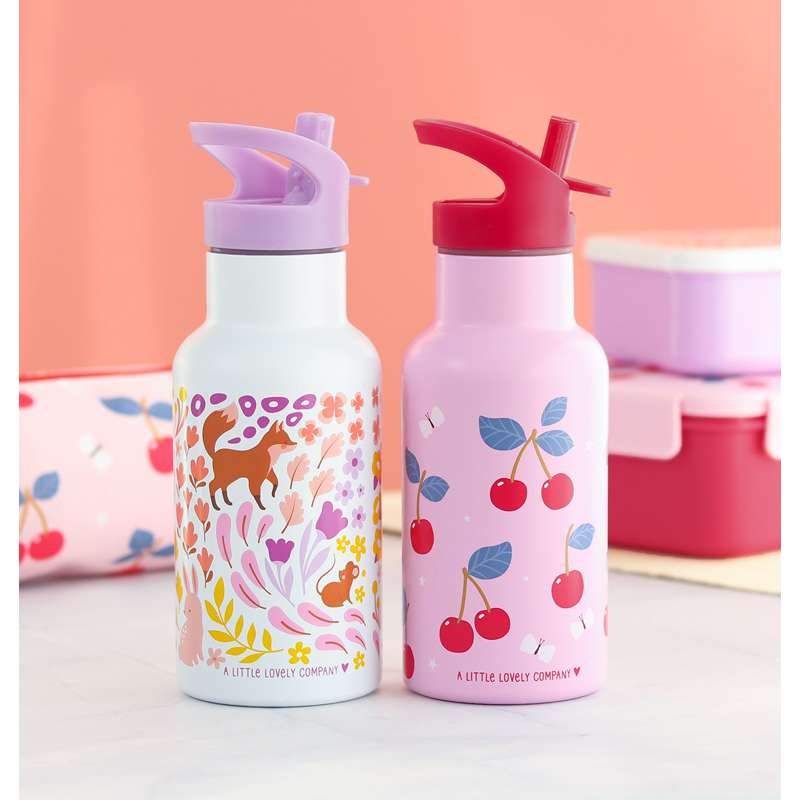 A Little Lovely Company Ståldricka - 350ml - Blomsterträdgård 