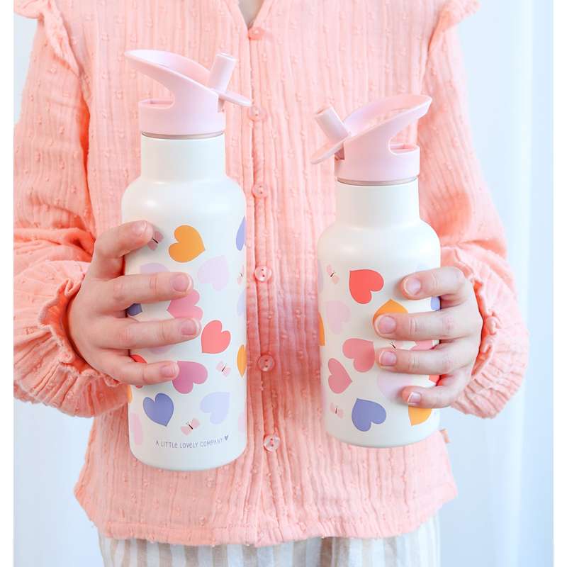 A Little Lovely Company Termos Ståldrickflaska - 350 ml - Hearts 