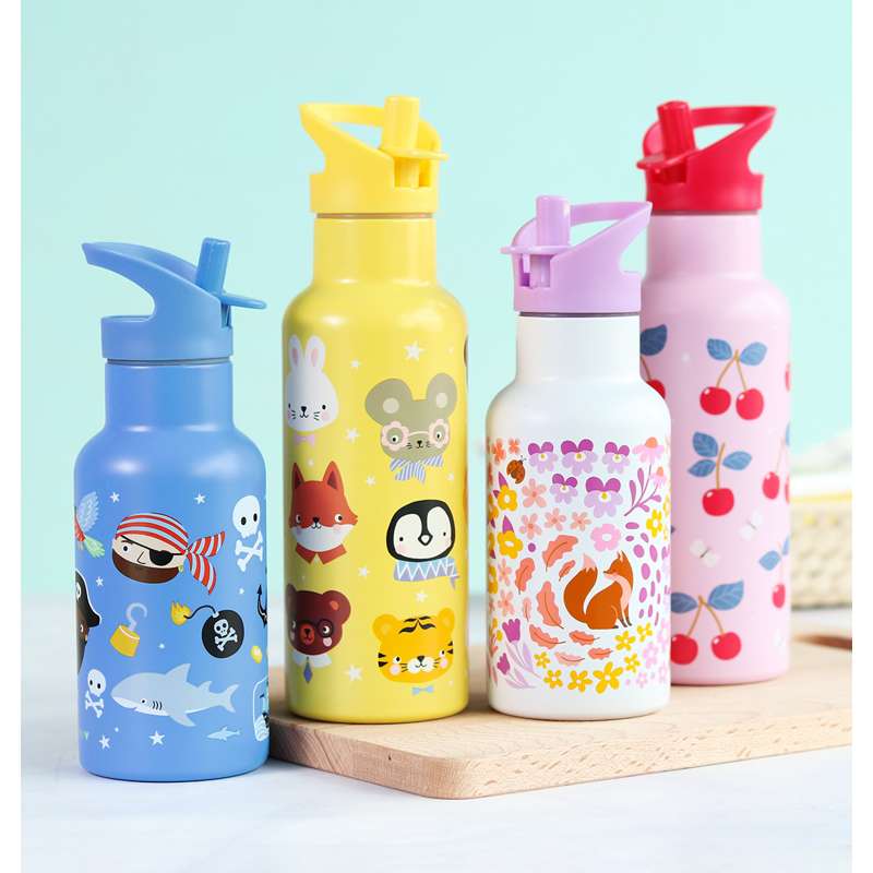 A Little Lovely Company Ståldrickkeflaska - 350ml - Pirates 