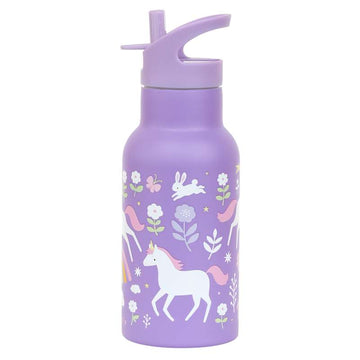 A Little Lovely Company Ståldrickkeflaska - 350ml - Unicorn Drömmar 