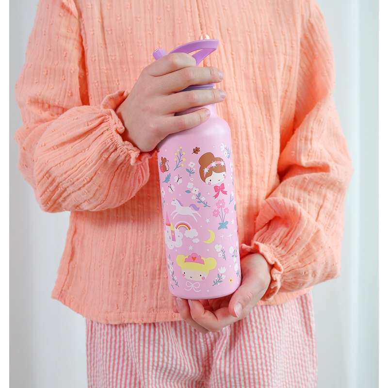 A Little Lovely Company Termo stålflaska - XL - 500 ml - Princesses 
