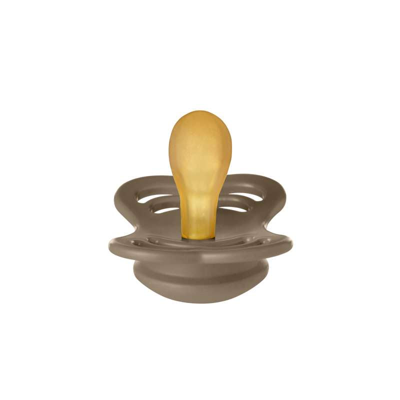 Bibs Supreme Napp - strl. 1 - naturgummi - Mörk ek 