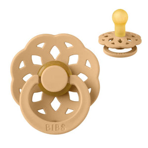 BIBS Rund Boheme napp - Str. 1 - Naturgummi - Desert Sand