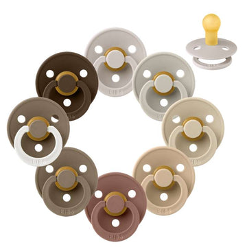 Bibs Rund Colour Napp - bundle - 8 st. - strl. 1 - Nere på jorden 