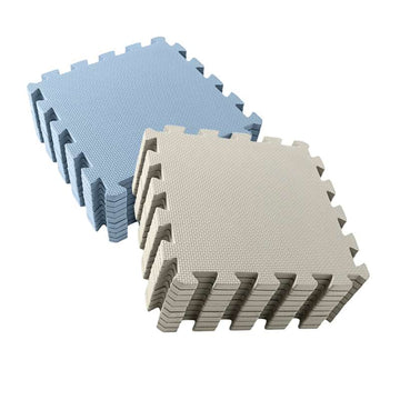 Kid'oh Skumleksgolv - 2 x 9 bitar - Rock/Dusty Blue 