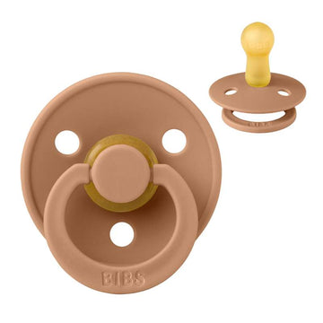 Bibs Rund Colour Napp - strl. 2 - naturgummi - Jorden 