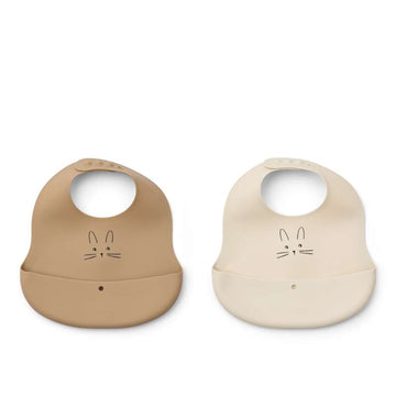 Liewood Ember Hagesmäk - 2-pack - Rabbit/Sandy/Havre 