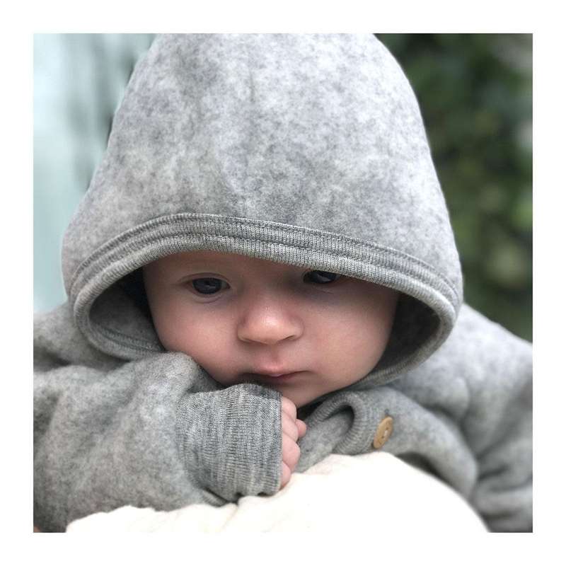 Engel Natur Heldräkt/Kördräkt m. Huvud - Grå Melange 