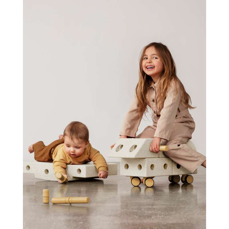 MODU Explorer Byggeset - Sandgrå/Honungsgul 