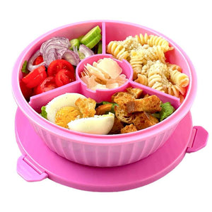 Yumbox Matlåda - Poke Love Bowl - 4 rum - Guava Pink 