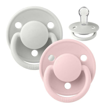 Bibs De Lux Napp - 2-Pack - One size - Silikon - Haze/Blossom 