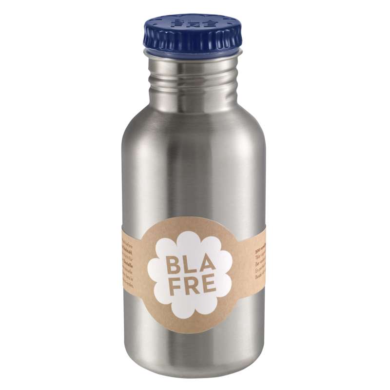 Blafre Dricksflaska i Stål - 500 ml. - Mörk Blå 