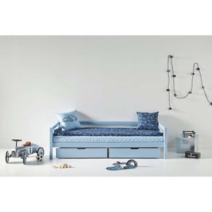 Hoppekids Kvalitetsöverdrag till madrass 9 cm hög - Flera storlekar - Dream Blue