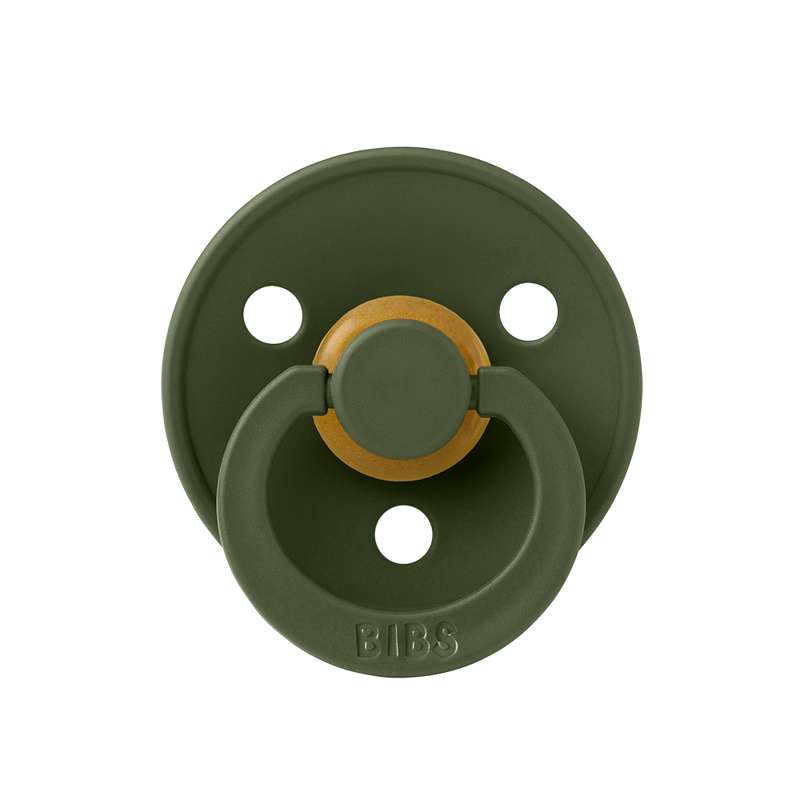 BIBS Symmetrisk Colour Sut - strl. 1 - naturgummi - Jägaregrön 