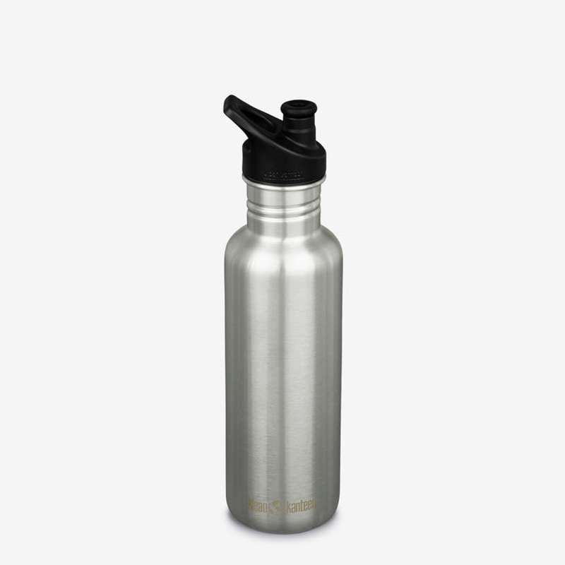 Klean Kanteen Classic Dricksflaska - SportCap - 800ml - Borstad Rostfritt Stål 