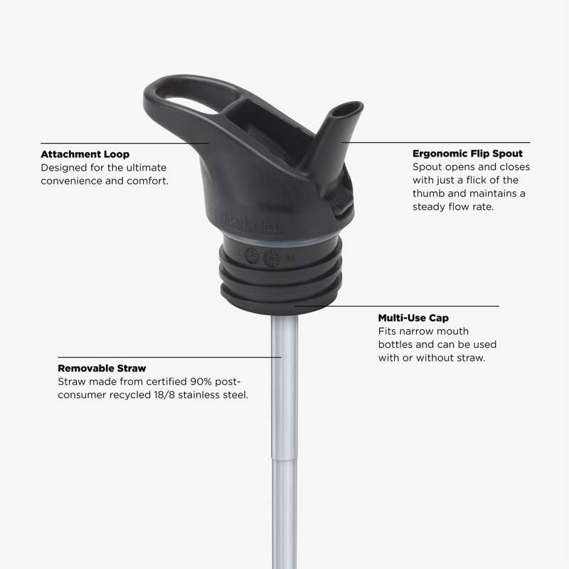 Klean Kanteen Classic Drikkedunk - Flip/Seal SportCap - 532ml - Baltic