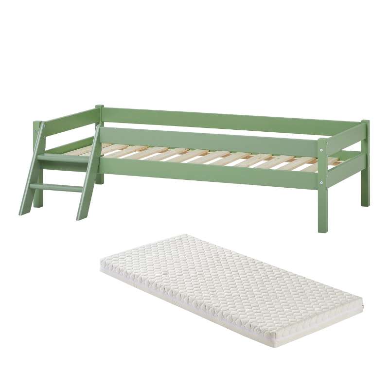 Kid'oh Juniorsäng m. Sweet Dream Madrass - Svanenmärket - 70x160 cm - Grön 