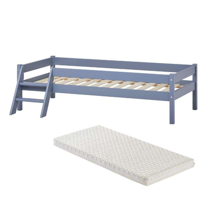 Kid'oh Juniorsäng m. Sweet Dream Madrass - Svanenmärket - 70x160 cm - Grå 