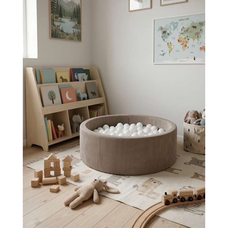 Kid'oh bollhav - Smal Flöjl - Lotus - m. 100 Bollar - Vit 