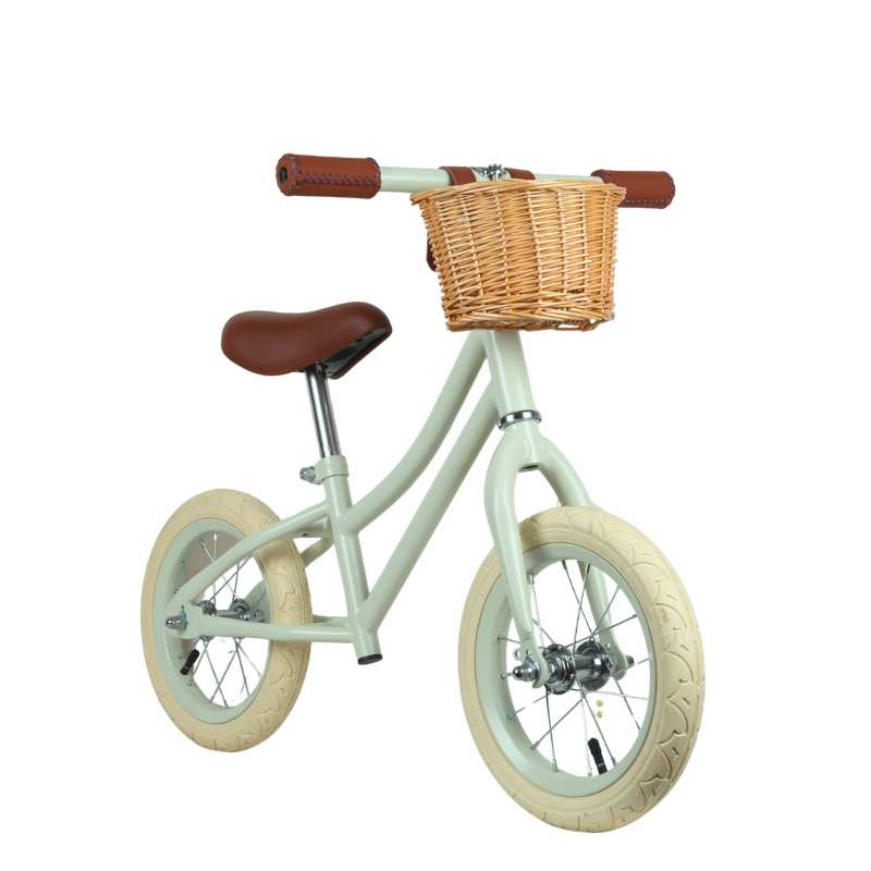Kid'oh Löparcykel m. Cykelkorg - Sage Sand 