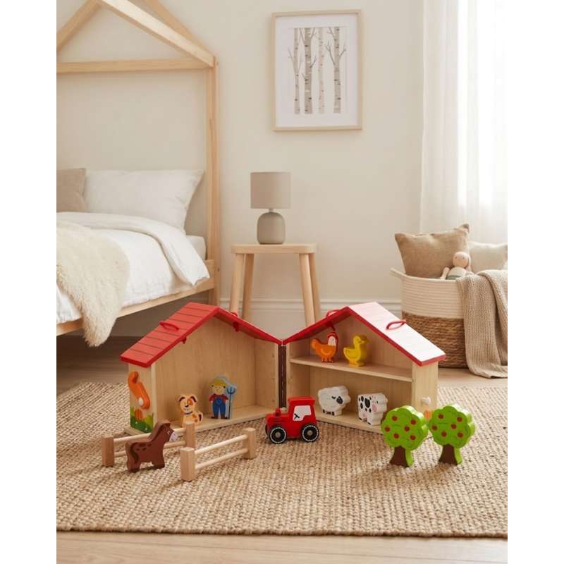Kid'oh Träleksak - Min Första Bondgård m. Djur 