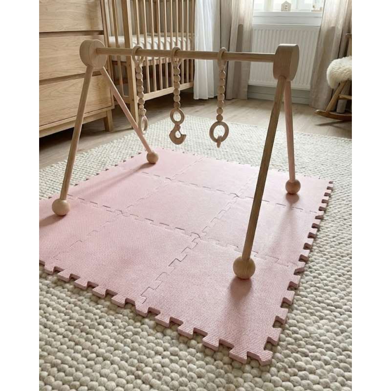 Kid'oh Skumleksaksgolv (9 bitar) - Dammet rosa 