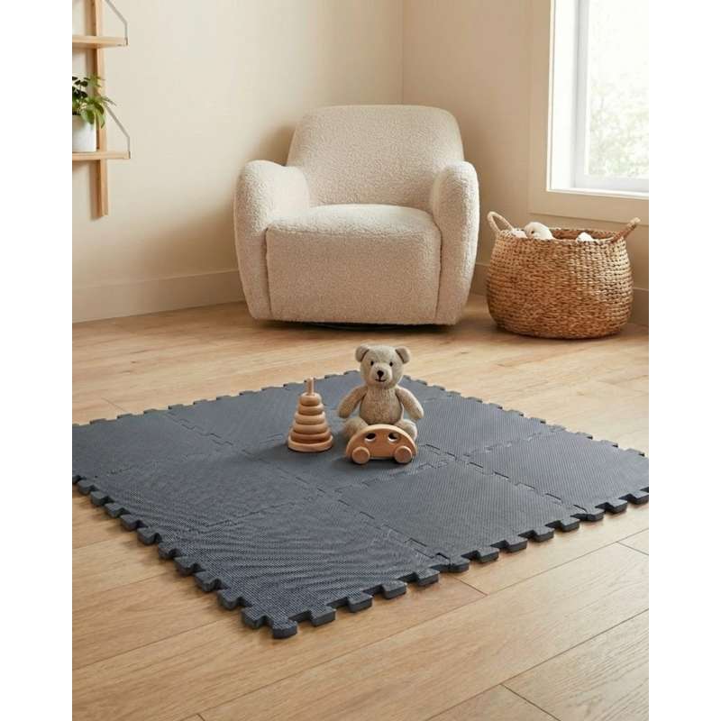 Kid'oh Skumleksaksgolv (9 bitar) - Marinblå 