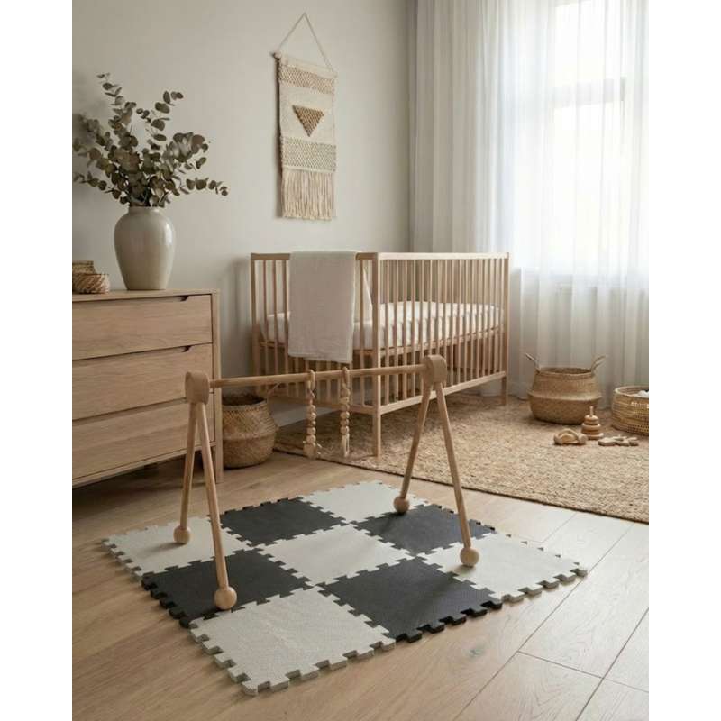 Kid'oh Skumleksaksgolv - 2 x 9 bitar - Antracit/Berg 