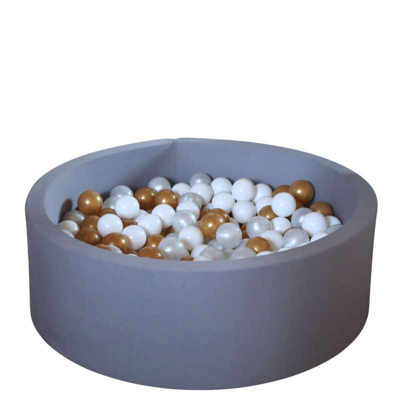 Kid'oh bollhav - 300 Bollar - Grå - Vit/Pärl/Guld 