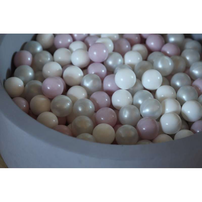 Kid'oh bollhav - 300 Bollar - Grå - Vit/Pärl/Ljus Rosa Pärl 
