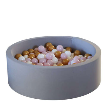 Kid'oh bollhav - 300 Bollar - Grå - Vit/Guld/Ljus Rosa Pärla 