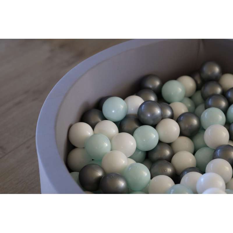 Kid'oh bollhav - 300 Bollar - Grå - Vit/Silver/Jany Mint Pärla 