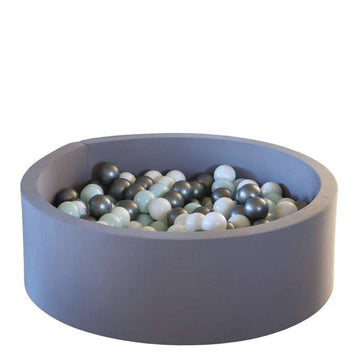 Kid'oh bollhav - 300 Bollar - Grå - Vit/Silver/Jany Mint Pärla 