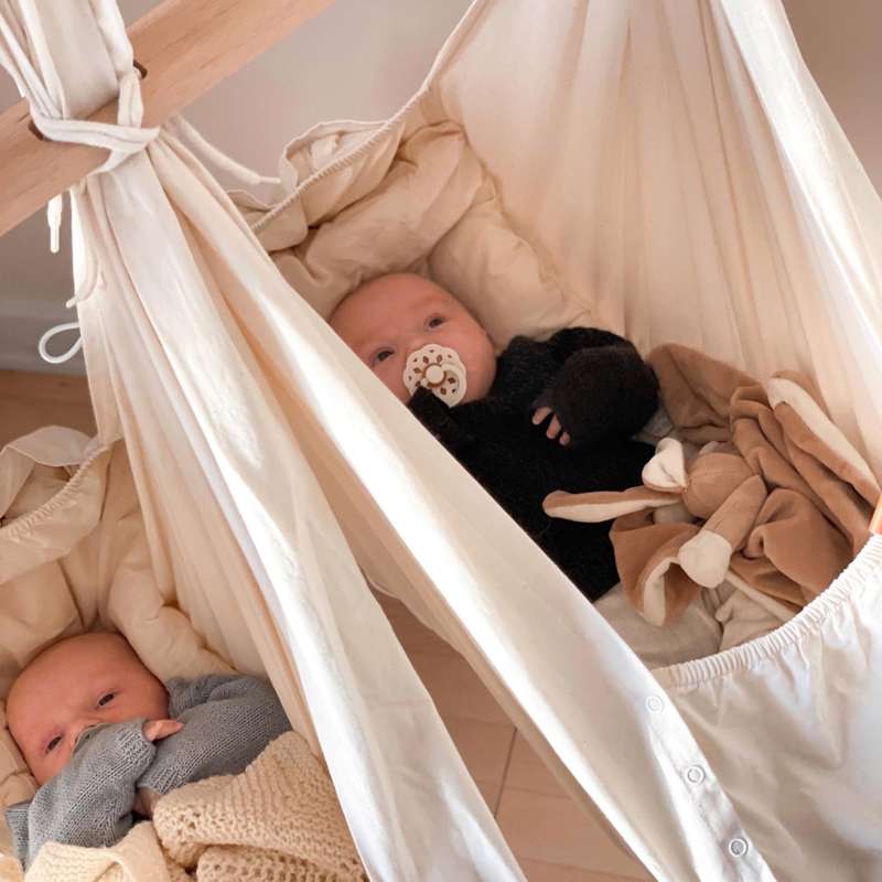 Hjälpa Slyngevugge - Twin - Basic - Ekologisk - Naturlig 
