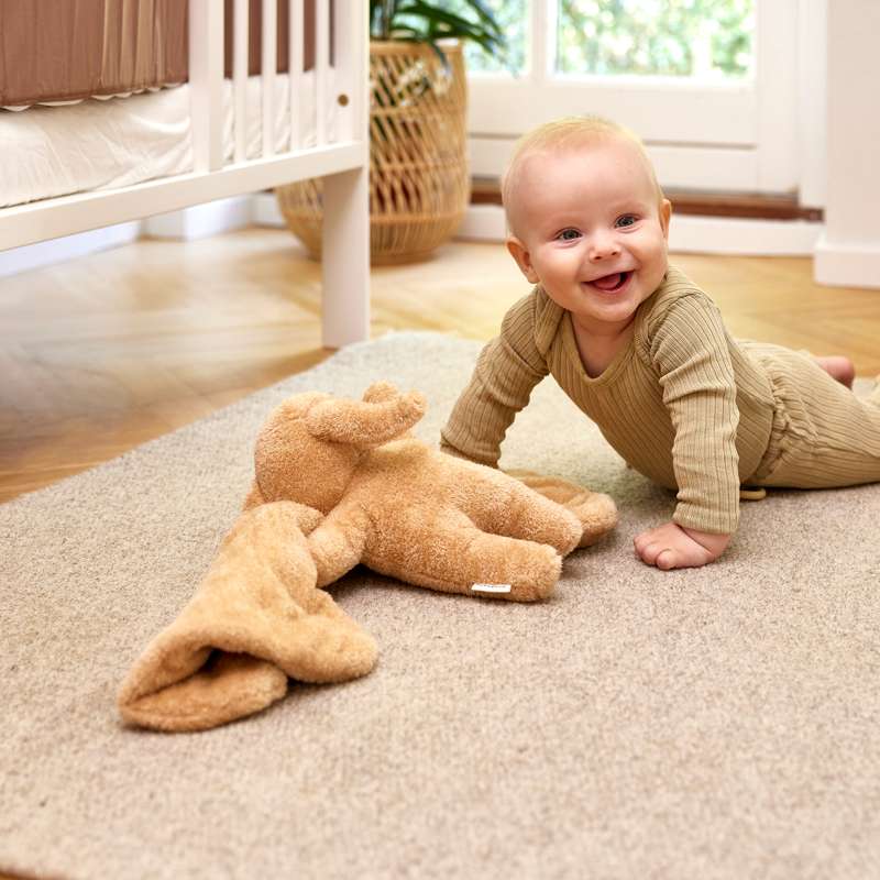 Hjälpa Tyngd Plysbjörn m. Hörlurskontakt - Magma01 - Brun 