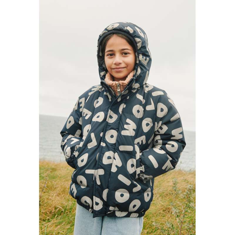 Liewood Adelina Dunjacka med Reflexer - Letters/Classic Navy