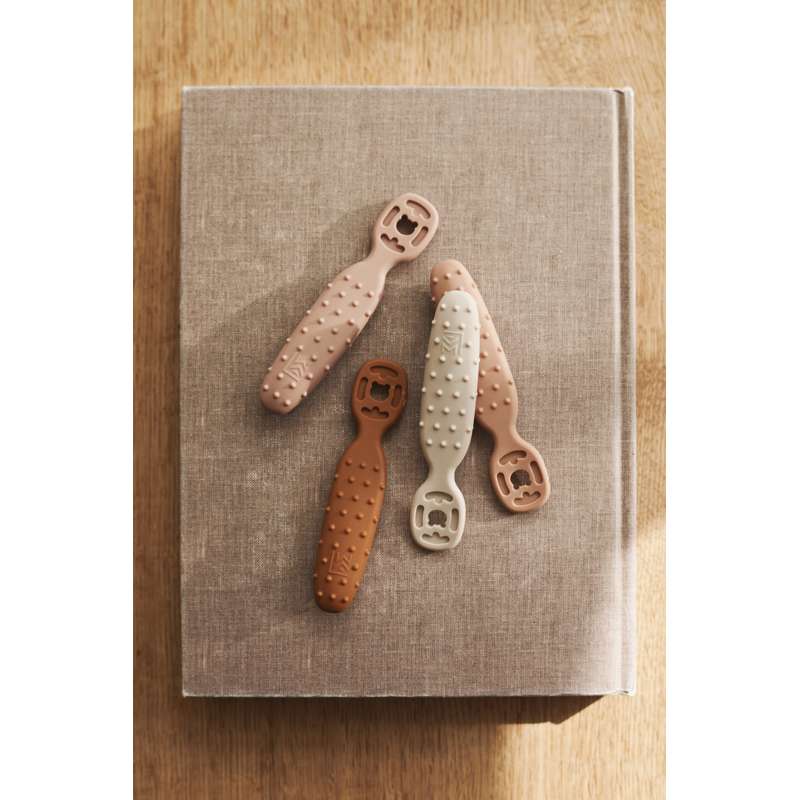 Caelia Baby Läringsskedar - 4-pack - Pale Tuscany Multi Mix 