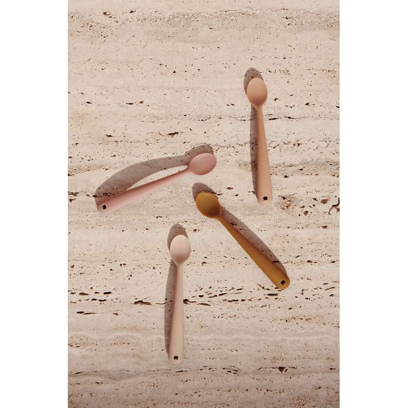 Liewood Siv Blöde Babyskedar - 4-pack - Silikon - Tuscany Rose Multi Mix 