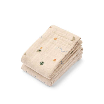 Liewood Lewis Muslin Tygblöjor - 2-pack - Star/Flying Mix