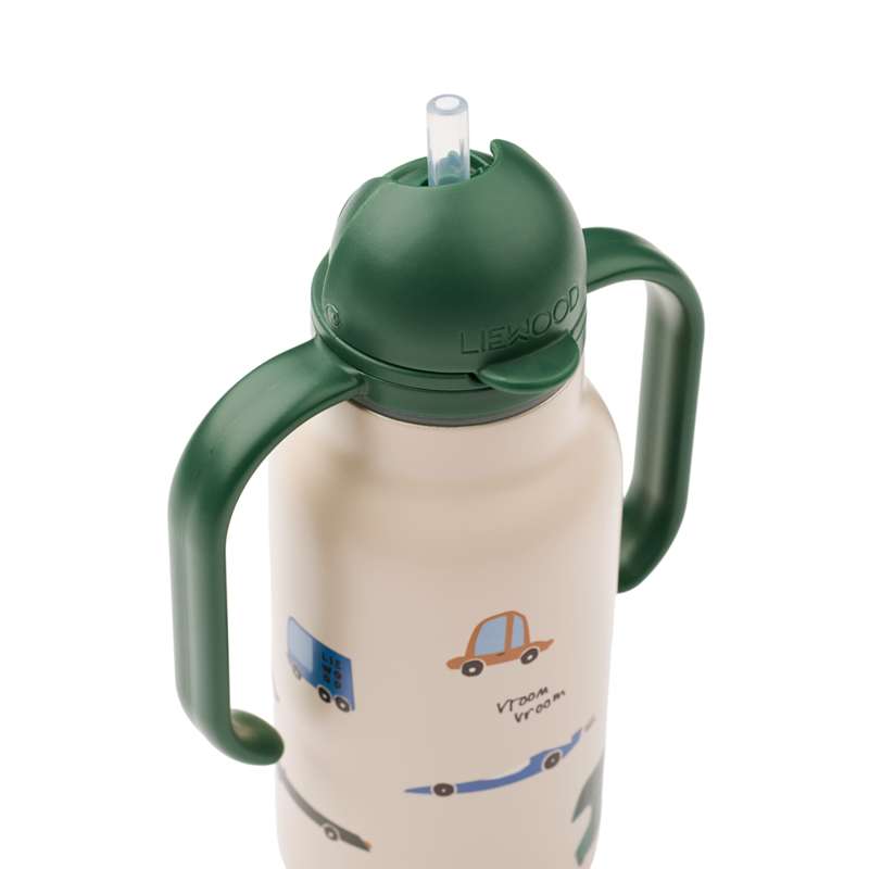 Liewood Kimmie Dricksflaska - Rostfritt stål - 250 ml - Cars/Sandy 