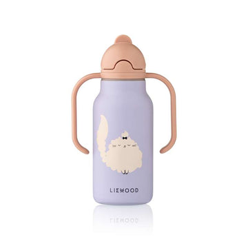 Liewood Kimmie Dricksflaska - Rostfritt stål - 250 ml - Cat/Warm Lilac 
